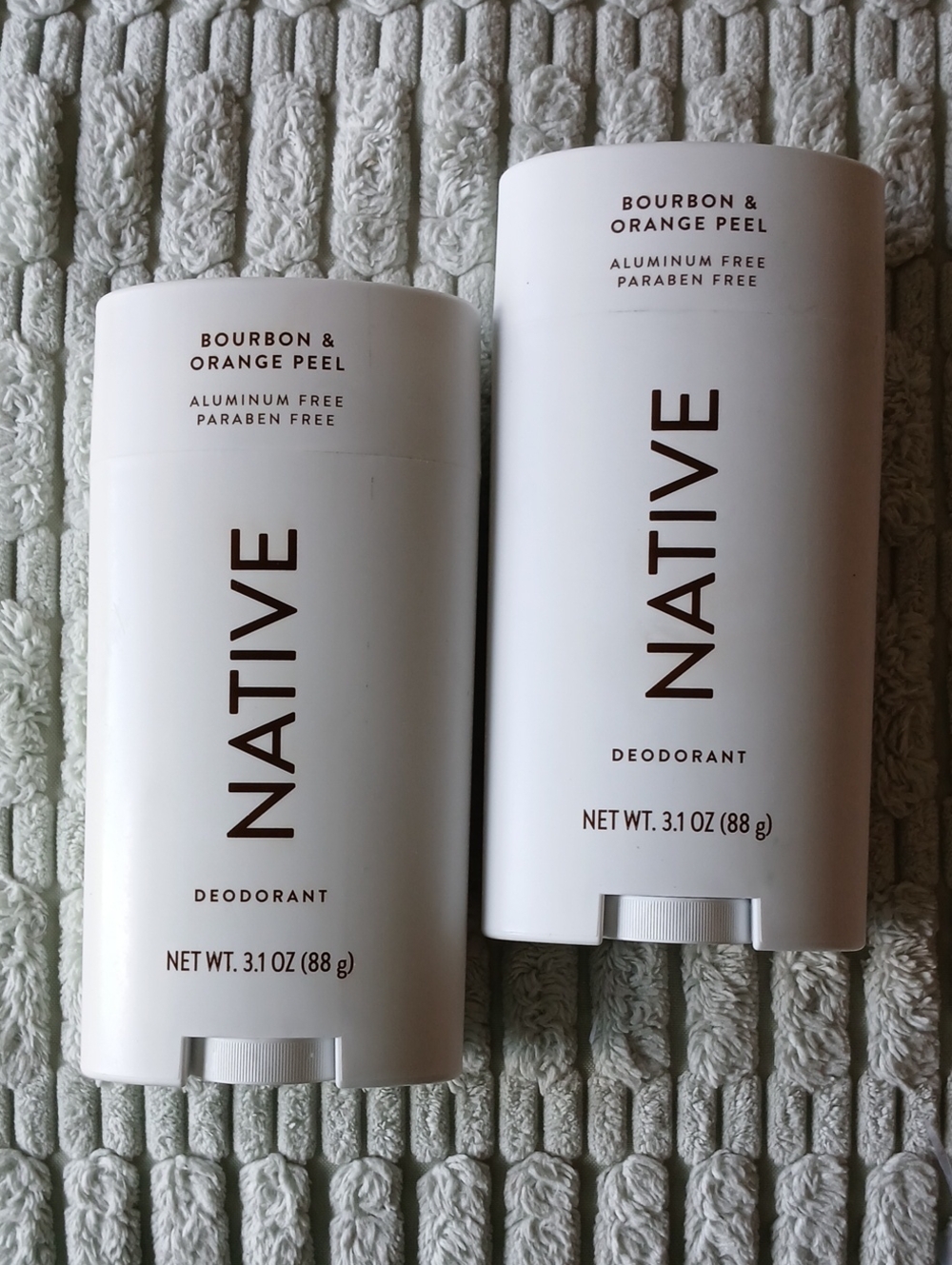 Native Deodorant 72 Hour Odor Control, Deodorant Bourbon & Orange Peel 2 pk